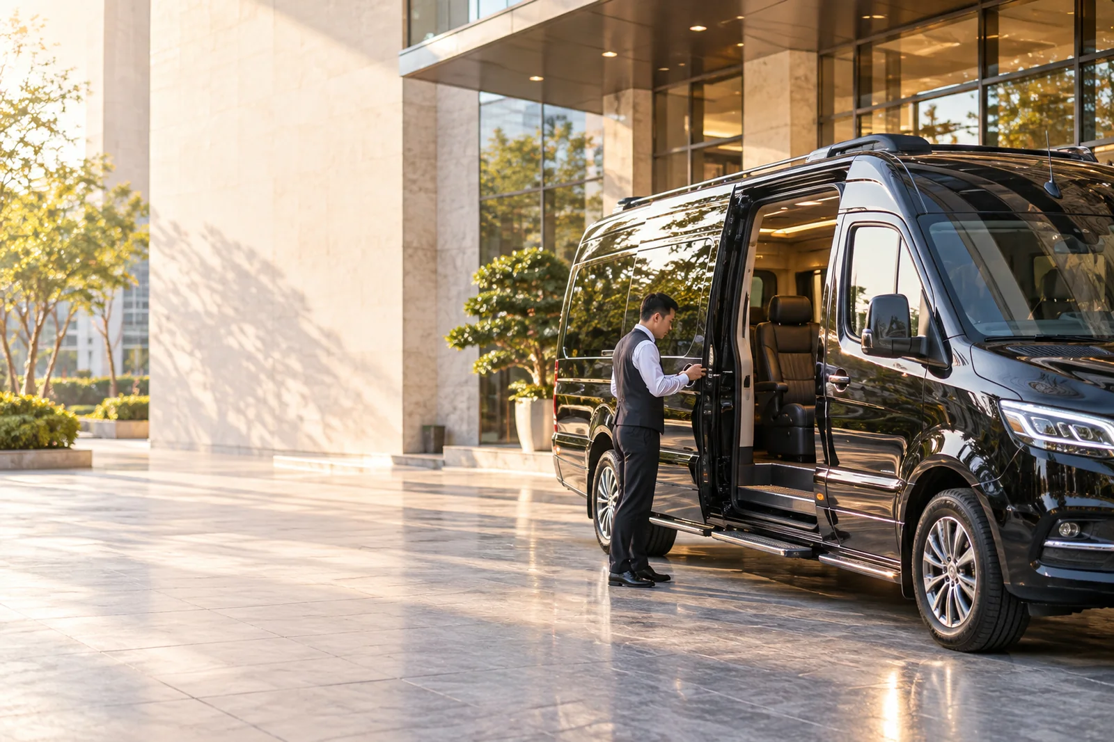 Limousine đón đối tác sự kiện