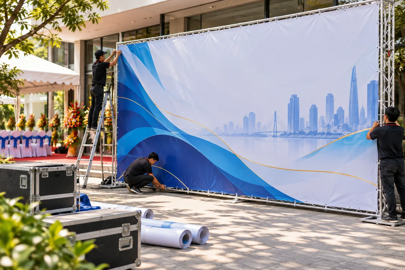 Backdrop Sự Kiện Bạt Hiflex